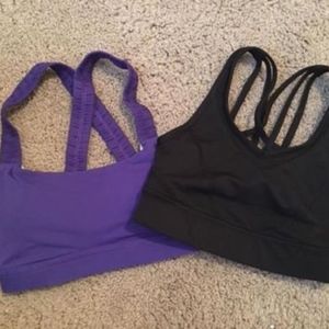 Lululemon Lot of 2 Sports Bras Size 2 EUC